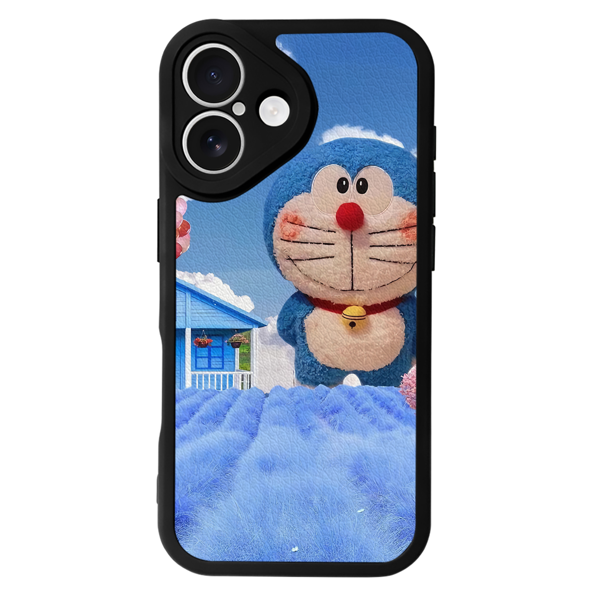 （画像用） ドラえもん Doraemon 【iPhone 16シリーズ対応】シリコンスマホケース（レザー調） 材質：シリコン